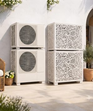 Capots pour climatisation double blanc