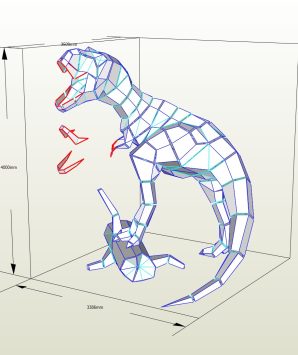 T-Rex en polymiroir
